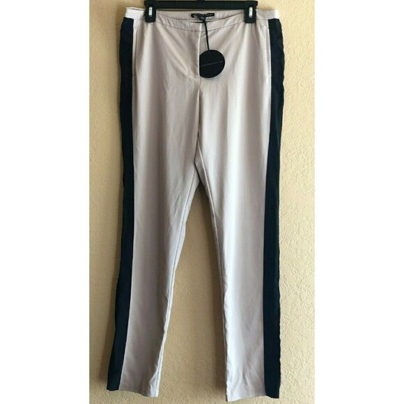 Harlowe & Graham Womens Beige Slim Side Pant S L - Picture 11 of 11